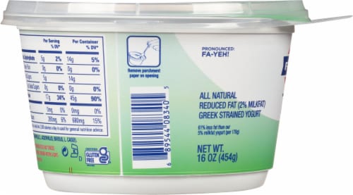 Fage® Total 2% Milkfat Strained Greek Yogurt Perspective: left