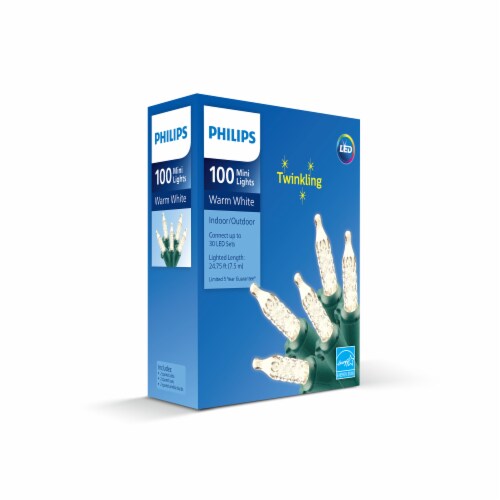 Philips LED Warm White Twinkling Indoor Outdoor Mini Christmas