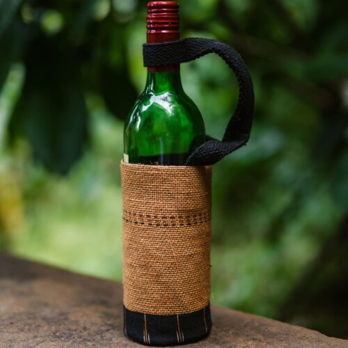 BOTOLE Unique Bottle Gifter Carrier Organic Handmade with Handle Perspective: left