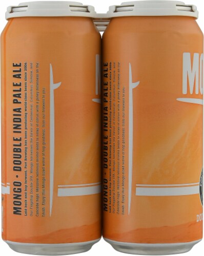 Port Brewing Co. Mongo Double IPA Beer Perspective: left
