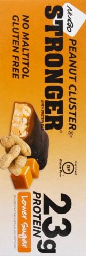 NuGo Stronger Peanut Cluster Protein Bars Perspective: left