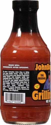 Johnboy & Billy's Grillin' Sauce Perspective: left