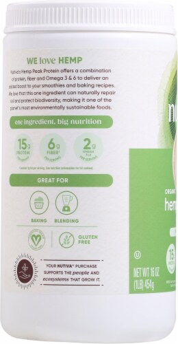 Nutiva® 15G Organic Hemp Protein Perspective: left