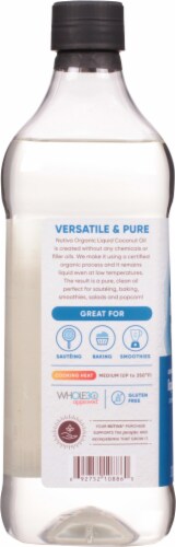 Nutiva® Organic Classic Liquid Coconut Oil Perspective: left