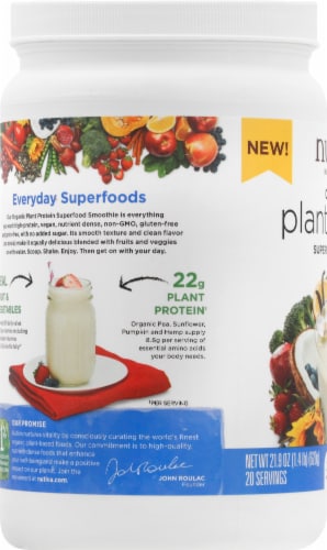 Nutiva Organic Plant Protein Superfood Smoothie Vanilla 1.4 lb