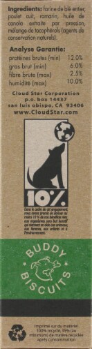 Buddy Biscuits Itty Bitty Roasted Chicken Dog Treats Perspective: left