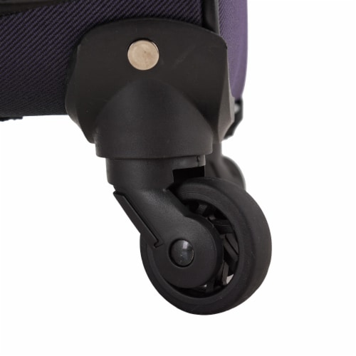 U.S. Traveler Esther Carry-On Expandable Spinner Luggage - Purple Perspective: left