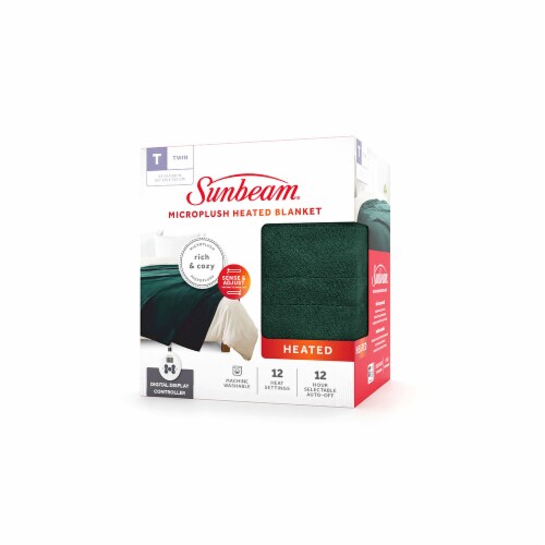 Sunbeam microplush online heated blanket