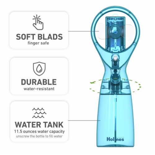 Holmes CoolBreeze Handheld Misting Fan Perspective: left