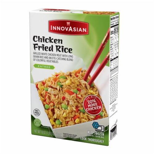 InnovAsian Frozen Chicken Fried Rice Perspective: left