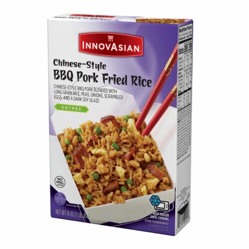 InnovAsian Chinese-Style BBQ Pork Fried Rice Meal, Frozen Perspective: left