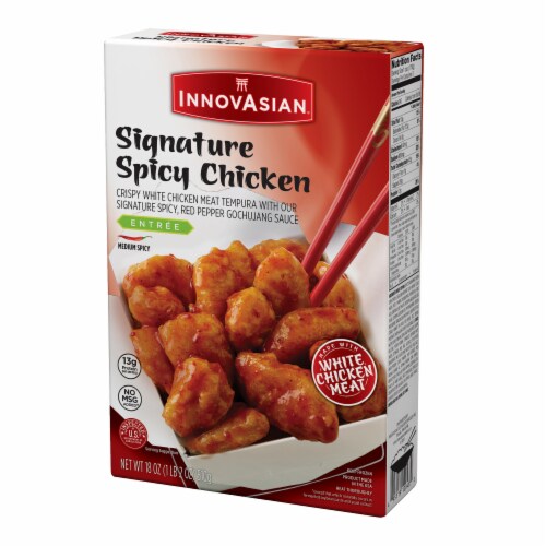 InnovAsian Signature Spicy Chicken Meal, Frozen Perspective: left
