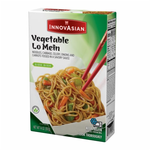 InnovAsian Vegetable Lo Mein, Frozen Perspective: left