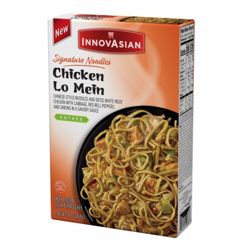 InnovAsian Chicken Lo Mein, Frozen Perspective: left