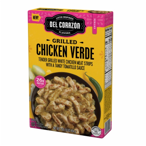 Del Corazón Grilled Chicken Verde Meal, Frozen Perspective: left