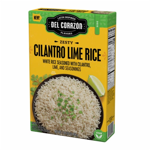 Del Corazón Zesty Cilantro Lime Rice, Frozen Perspective: left