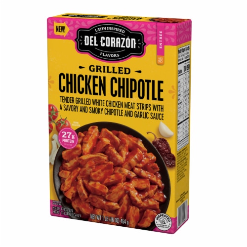 Del Corazón Grilled Chicken Chipotle Meal, Frozen Perspective: left