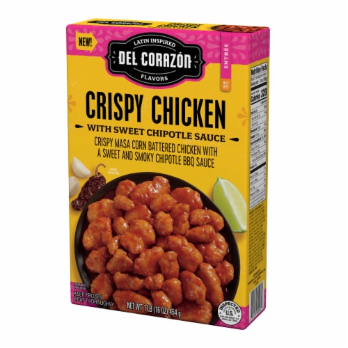 Del Corazón Crispy Chicken with Sweet Chipotle Sauce Meal, Frozen Perspective: left