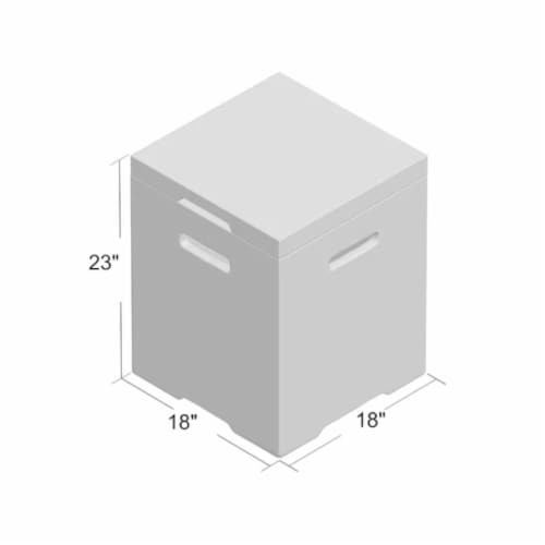 Living Source International Fire Pit Propane Tank Cover Perspective: left