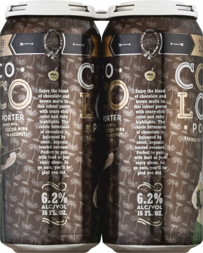 NoDa Brewing Company Coco Loco Porter Perspective: left