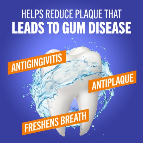 TheraBreath Healthy Gums Mouthwash Clean Mint Antigingivitis Alcohol-Free Perspective: left