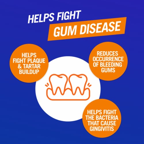 TheraBreath Healthy Gums Mouthwash Travel Size Clean Mint Antigingivitis Alcohol-Free Perspective: left