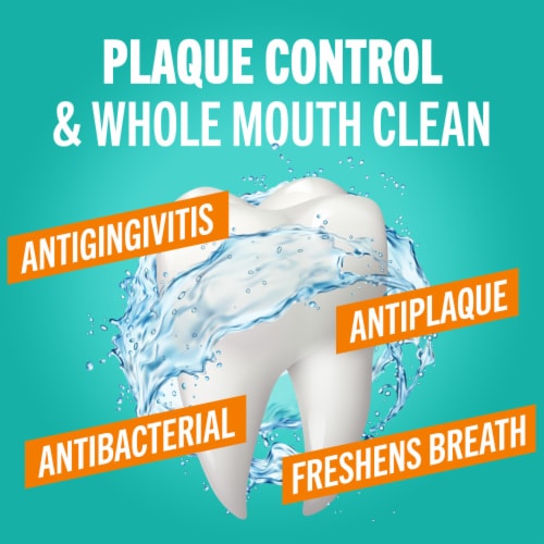 TheraBreath Plaque Control Pre-Brush Refreshing Mint Flavor Oral Rinse Perspective: left
