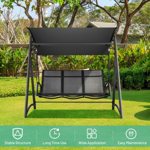Swing chair sales 3 person