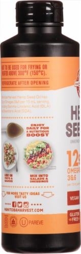 Manitoba Harvest Cold Pressed Hemp Seed Oil Perspective: left