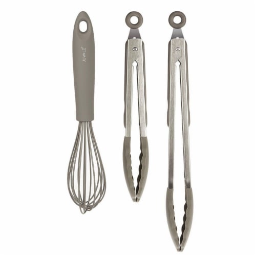 Baking Utensils, Silicone Kitchen Set with Stainless Steel Handles (3 Pieces) Perspective: left