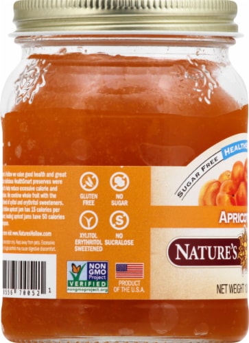 Nature's Hollow Sugar Free Apricot Jam Perspective: left