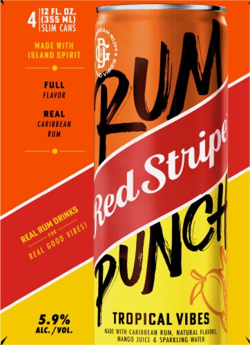 Red Stripe Tropical Vibes Rum Punch Perspective: left