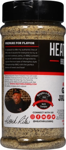 Heath Riles BBQ Authentic Garlic Jalapeno Rub Perspective: left