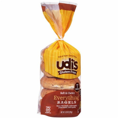 Udi’s Gluten Free Soft & Chewy Everything Bagels