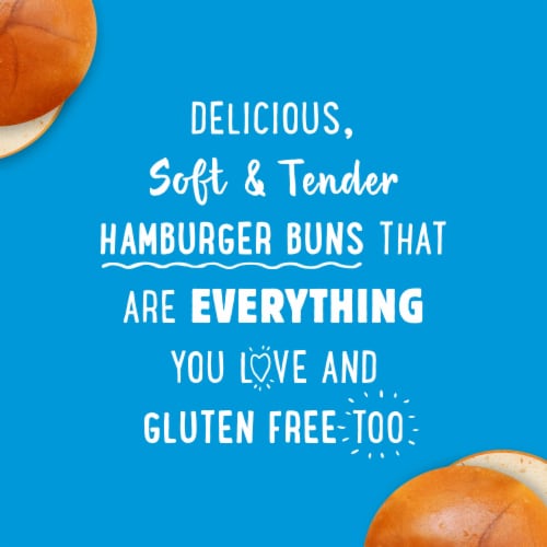 Udi's Gluten Free Frozen Classic Hamburger Buns Perspective: left