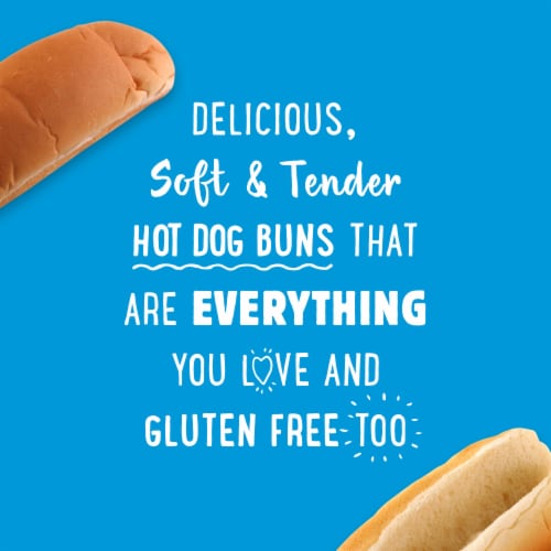Udi's Gluten Free Frozen Classic Hot Dog Buns Perspective: left