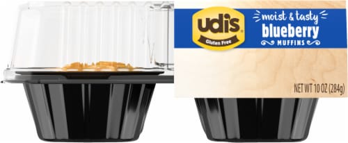 Udi's® Gluten Free Blueberry Muffins Perspective: left