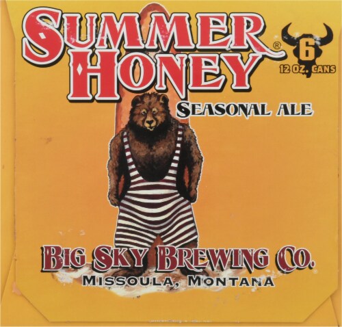 Big Sky Brewing Co.® Summer Honey Seasonal Ale Beer Perspective: left