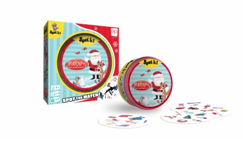Spot it! Rudolph Card Game Perspective: left