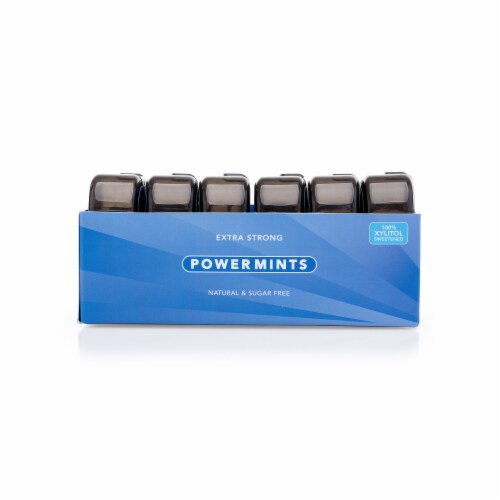 Spry Extra Strong Natural Peppermint Power Mints Perspective: left