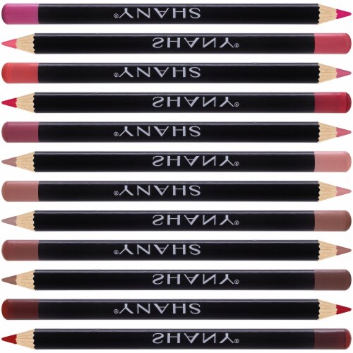 SHANY Dreamy Dozen Matte Cosmetics Lip Liner Set Vegan Perspective: left
