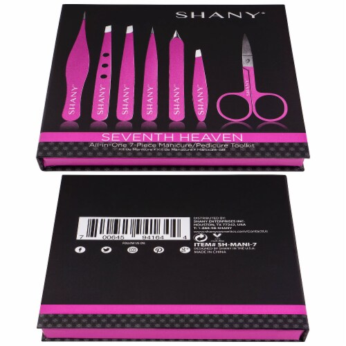 SHANY Seventh Heaven Mani/Pedi Tweezer Set Perspective: left
