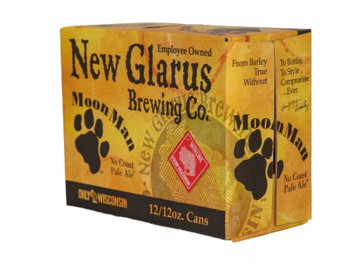 New Glarus Brewing Co® Moon Man No Coast Pale Ale® Perspective: left