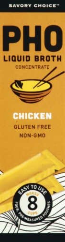 Savory Choice Pho Chicken Liquid Broth Concentrate Perspective: left
