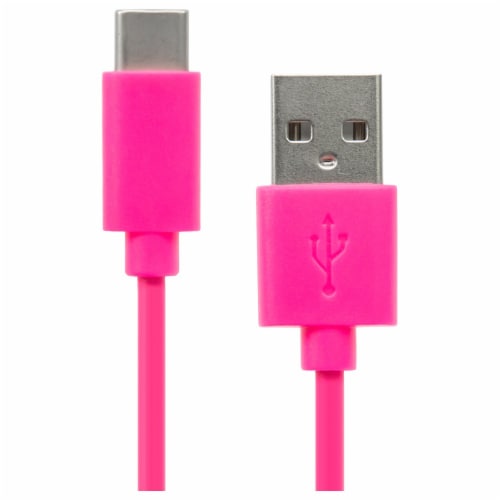 CellCandy 3 Foot Type C Cable - Pink Perspective: left