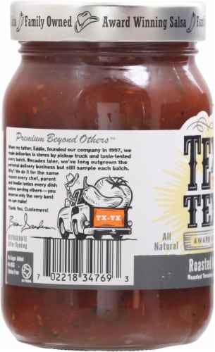 Texas-Texas™ Roasted Addiction Medium Salsa Perspective: left