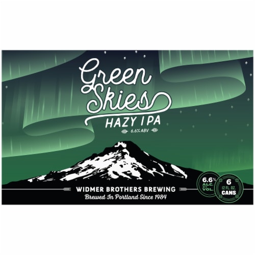 Widmer Brothers Brewing Green Skies Hazy IPA Perspective: left