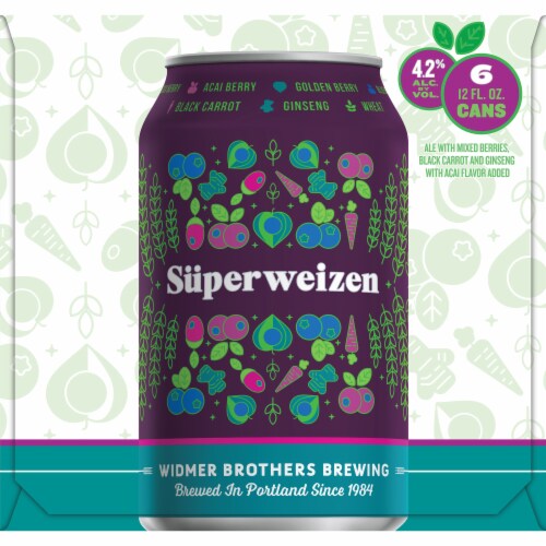 Widmer Brothers Brewing Superweizen Beer Perspective: left