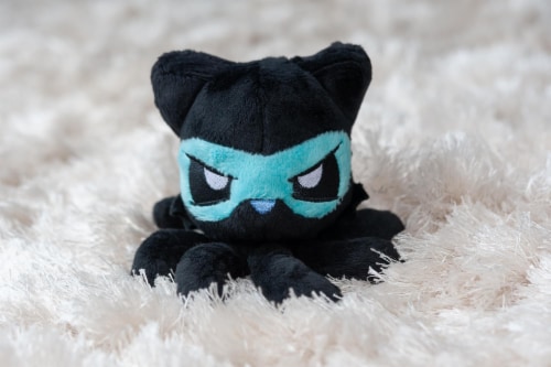 Tentacle Kitty Series Little One Ninja Plush Collectible | 4 Inches Tall Perspective: left