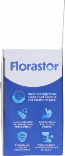 Florastor® Daily Probiotic Supplement Capsules 250mg Perspective: left